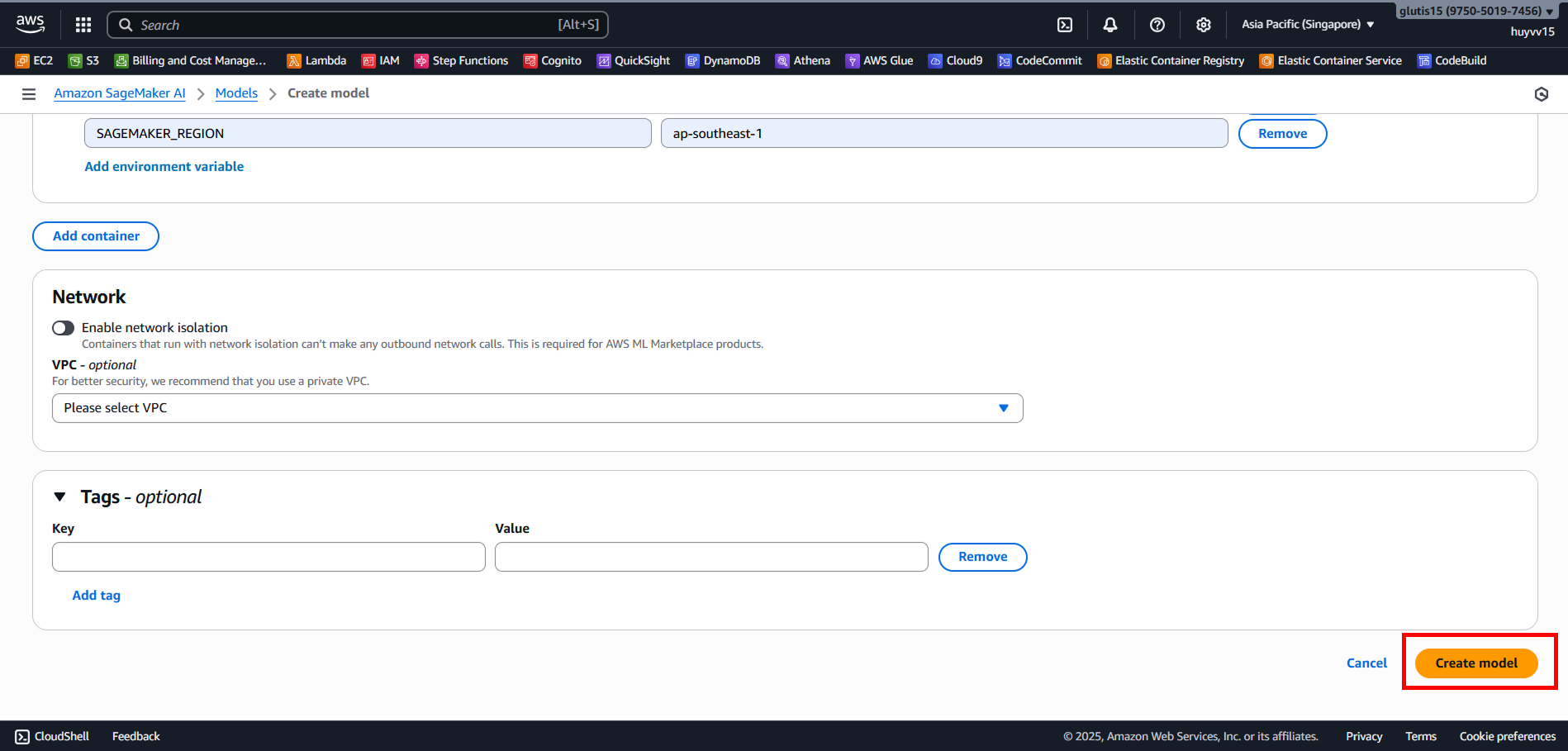 Create VPC
